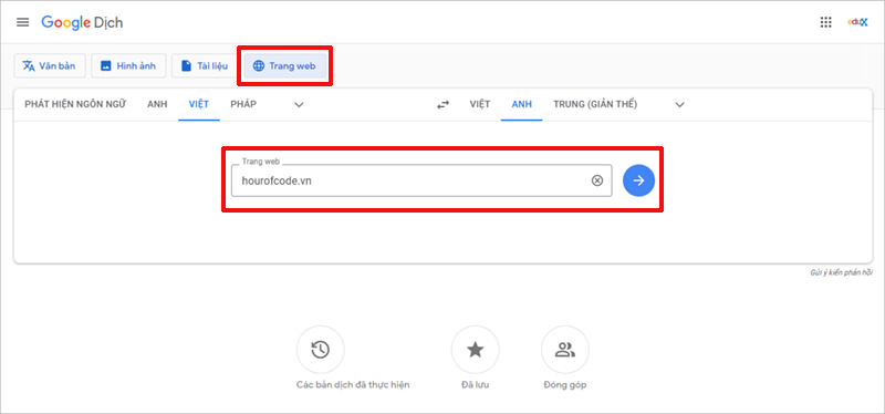 Hướng dẫn cách dịch trang web bằng Google Translate trên máy tính