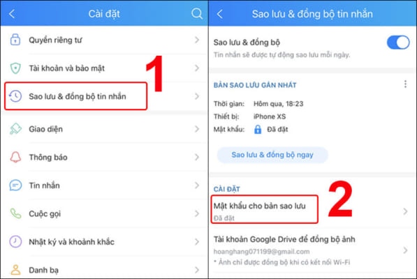 Hướng dẫn cách sao lưu tin nhắn Zalo nhanh trên điện thoại