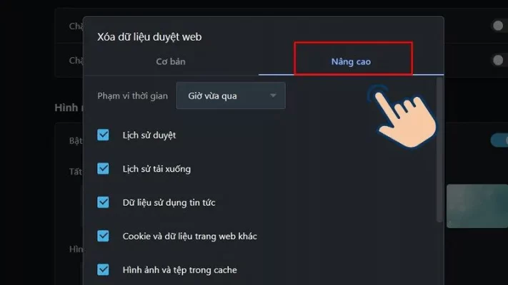 Cách xóa lịch sử Firefox trên máy tính bằng phím tắt nhanh