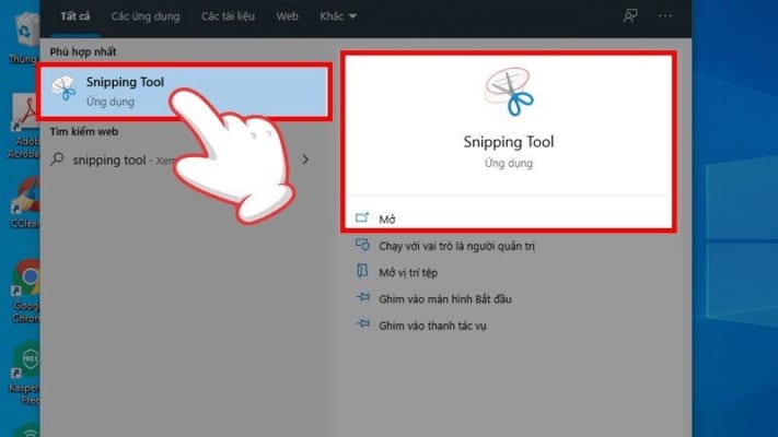 Chụp bằng sniping tool