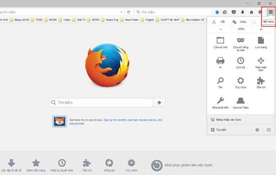 Thiết lập tự động xóa lịch sử Firefox khi đóng trình duyệt