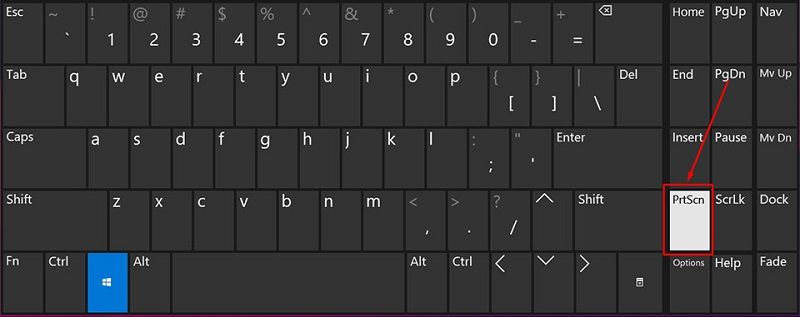 Thao tác tổ hợp phím Windows + Print Screen